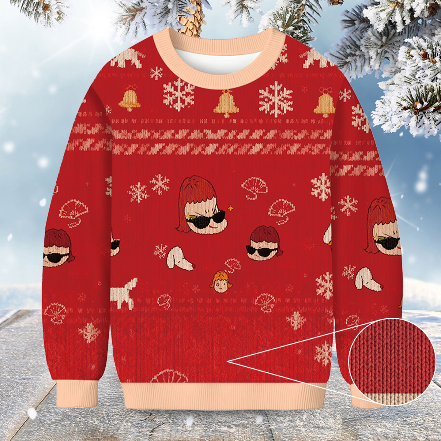 Dog And Girl Christmas Ugly Sweater Holiday Clothing Christmas Gifts For Girlfriend