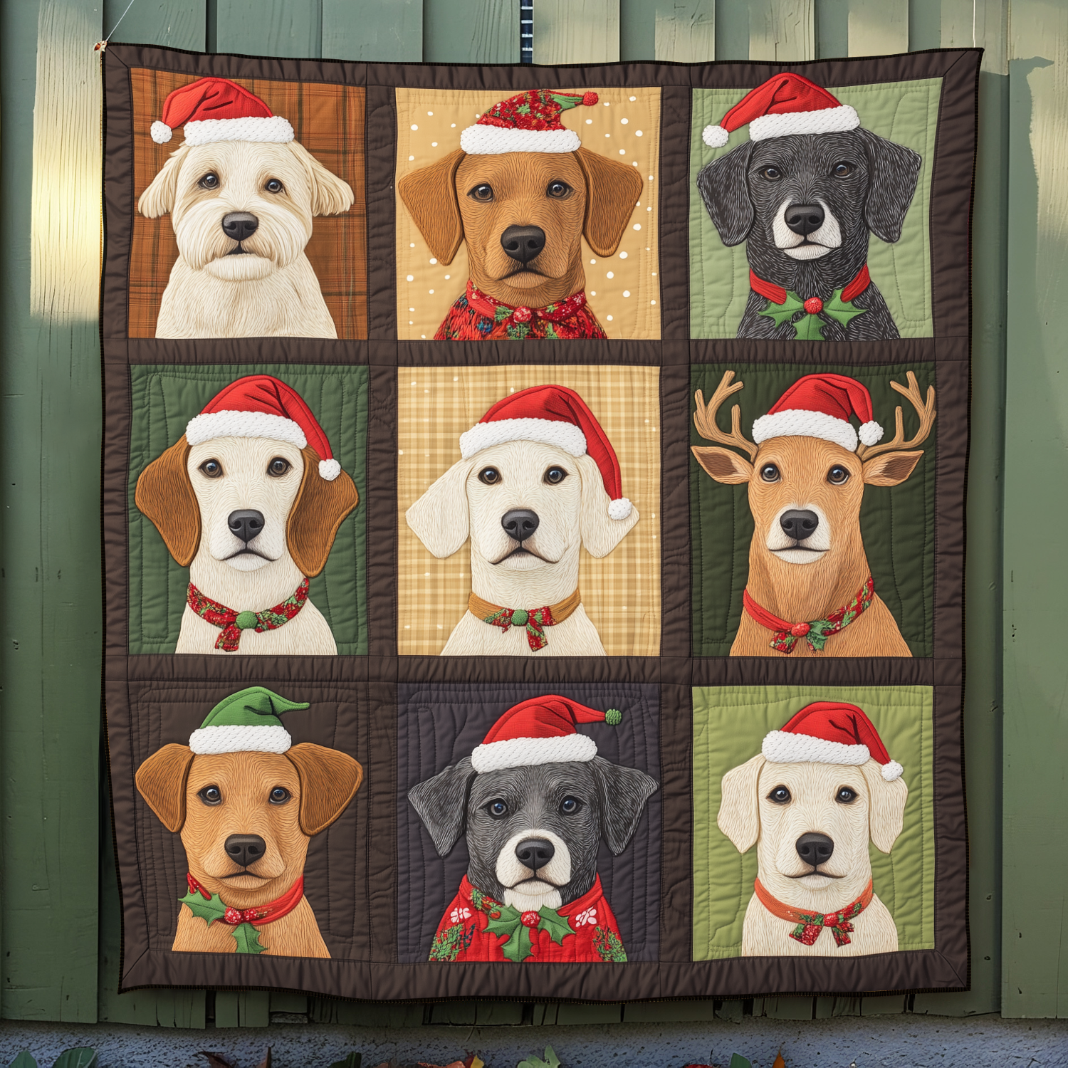 Dog Christmas Magic Quilted Blanket Christmas Presents For Dog Lovers