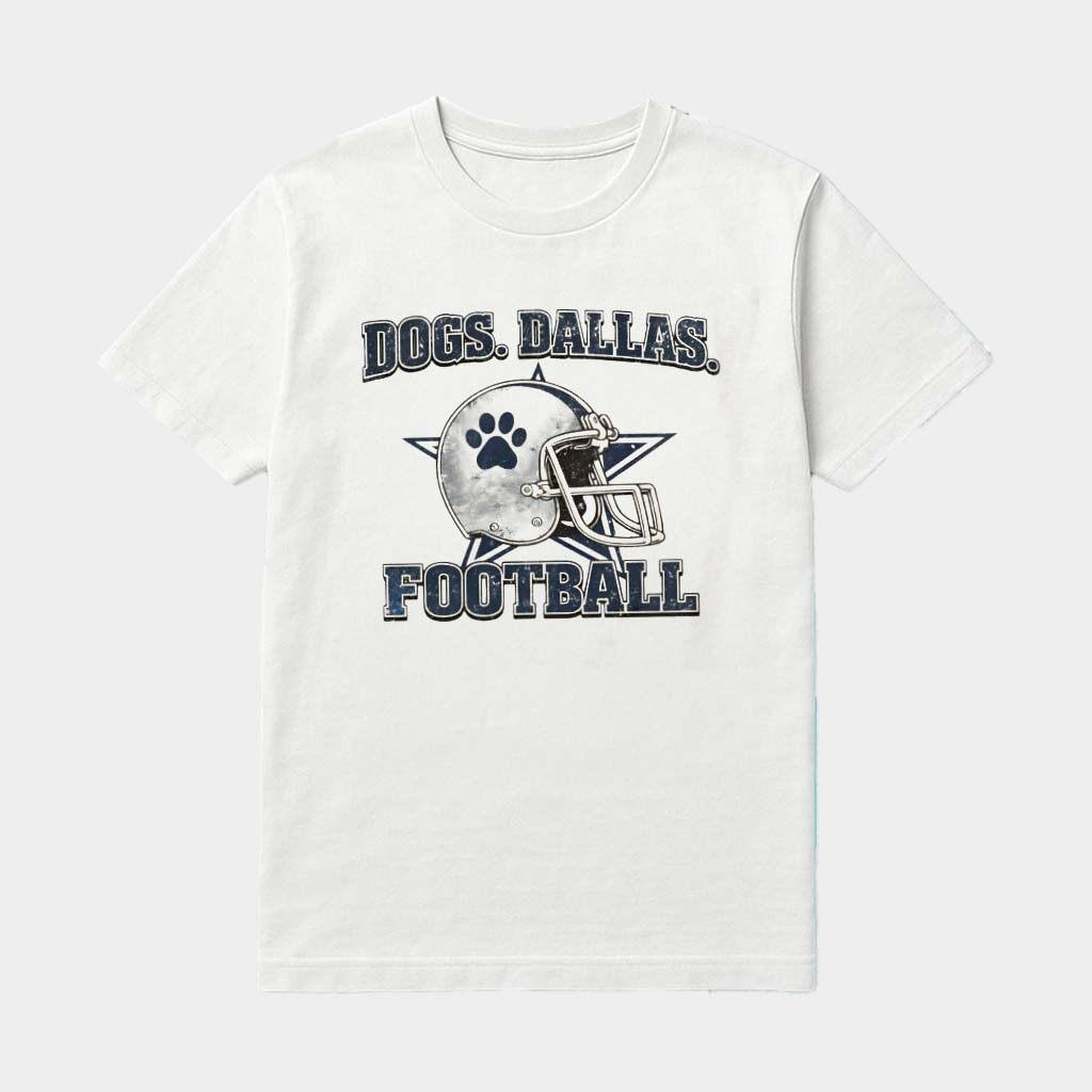 Dog Dallas Football Helmet Logo Shirt Game Day Apparel Best Gifts For Football Fans