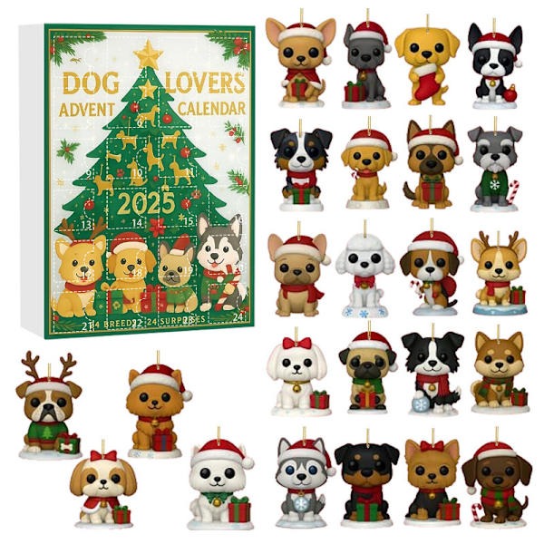 Dog Lovers Advent Calendar 2025 Holiday Countdown Calendar Xmas Gifts For Dog Lovers