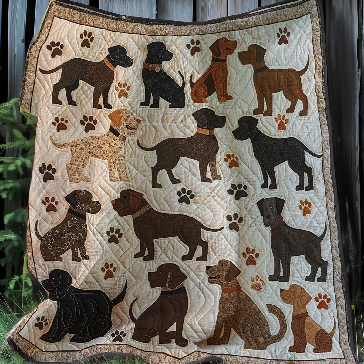 Dog Lovers Quilt Blanket King Size Blanket Good Gifts For Dog Lovers