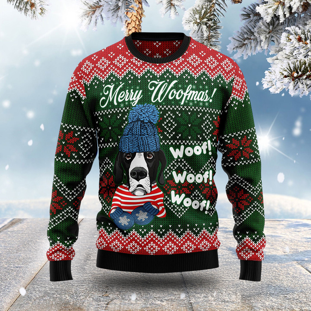 Dog Merry Woofmas Ugly Christmas Sweater Animal Themed Christmas Gifts For Dog Owners