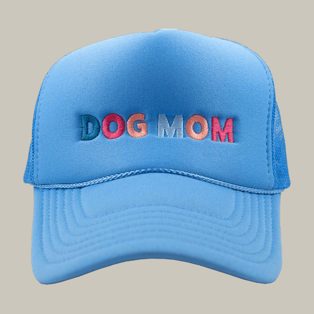 Dog Mom Multicolored Foam Trucker Hat Stylish Accessories Dog Owner Gift Ideas