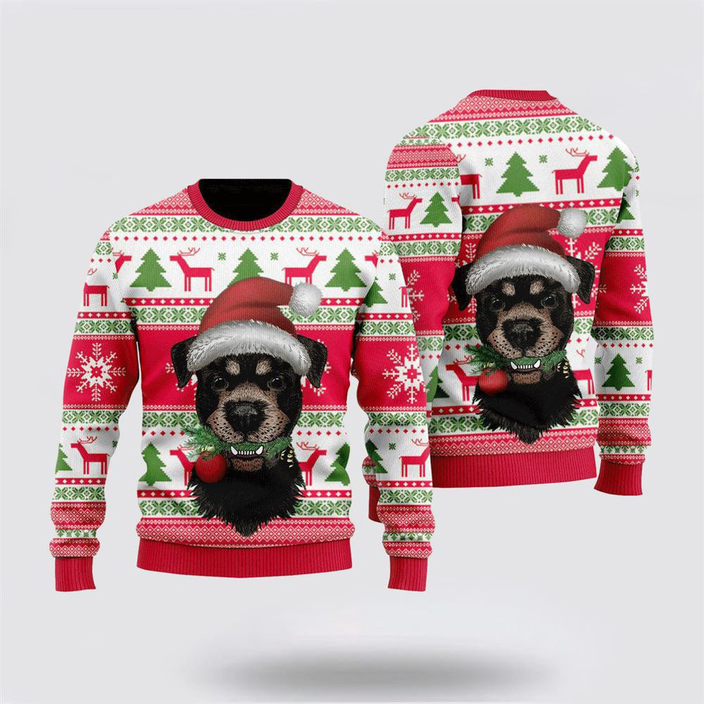 Dog Santas Hat Holiday Ugly Christmas Sweater Christmas Gift For Dog Love