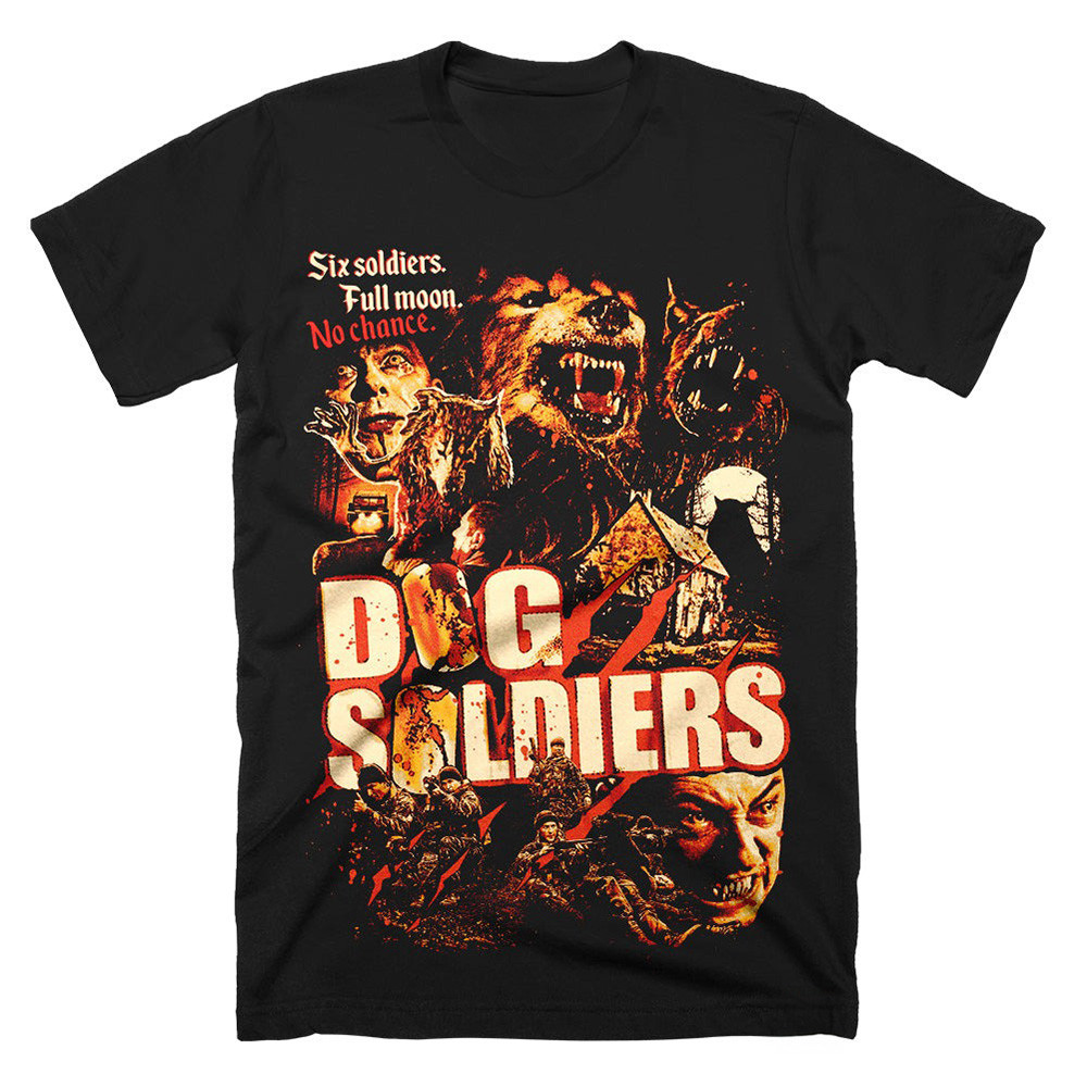 Dog Soldiers Full Moon No Chance T-Shirt Scary Horror Film Merch Best Gifts For Fans