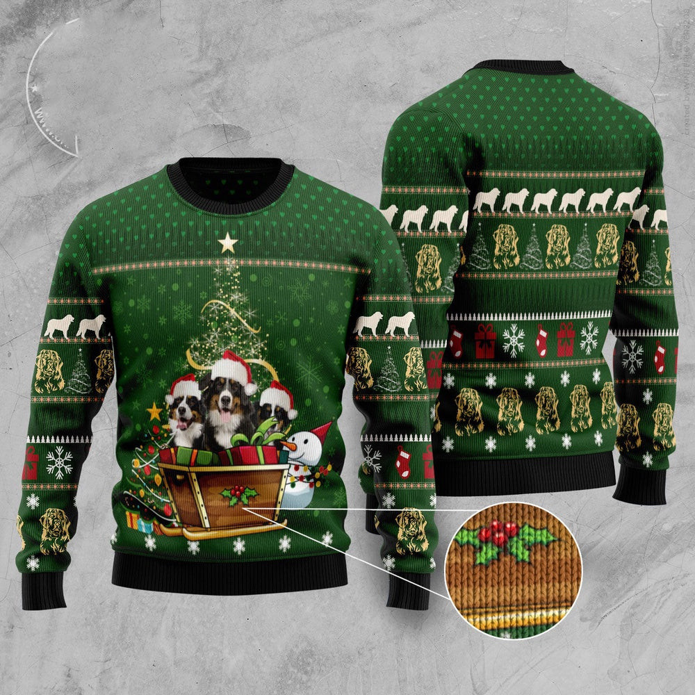 Dog Ugly Christmas Sweater Bernese Mountain Dog Group Xmas Ugly Christmas Sweater Xmas Gifts
