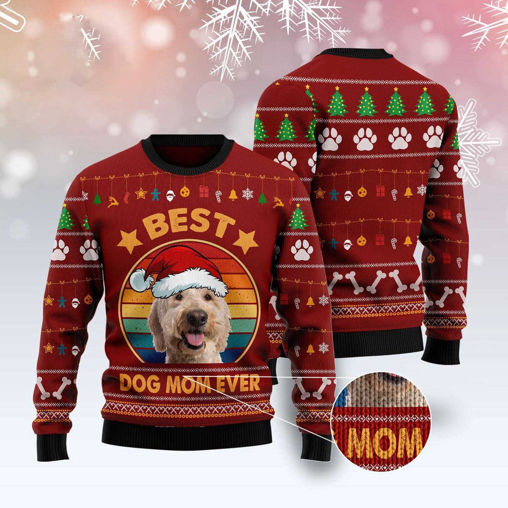 Dog Ugly Christmas Sweater Goldendoodle Best Dog Mom Ever Ugly Christmas Sweater Xmas Gifts