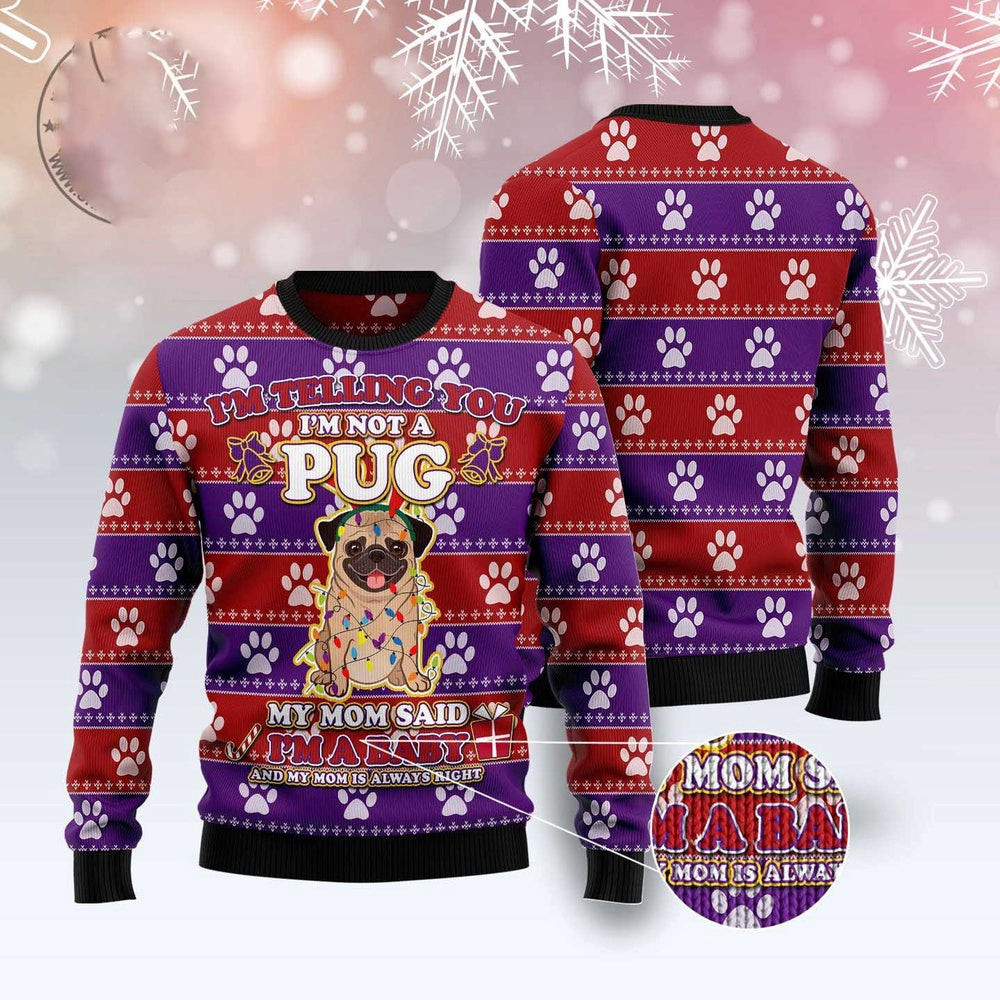 Dog Ugly Christmas Sweater Pug Baby Christmas Ugly Christmas Sweater Xmas Gifts