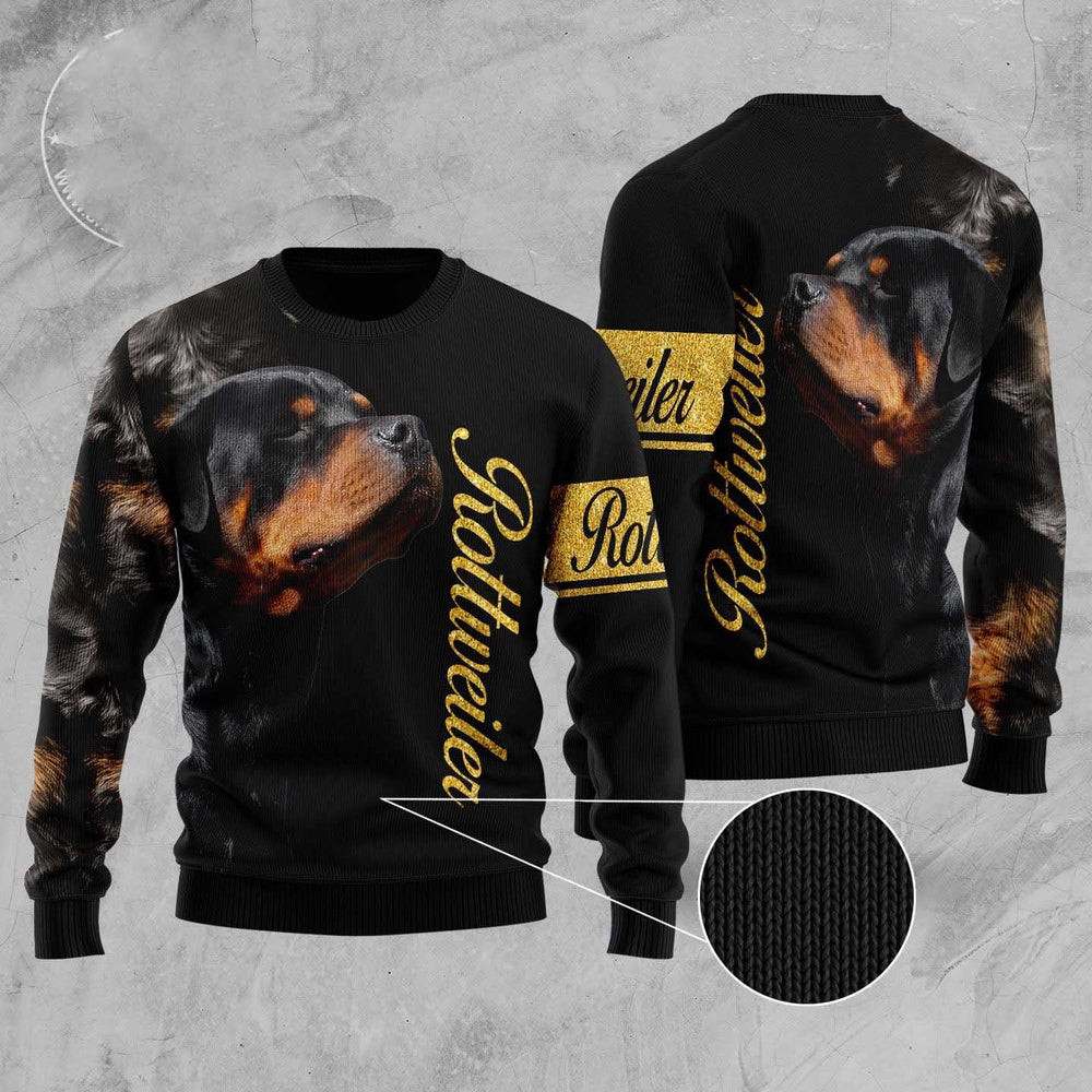 Dog Ugly Christmas Sweater Rottweiler Half Cool Ugly Christmas Sweater Xmas Gifts