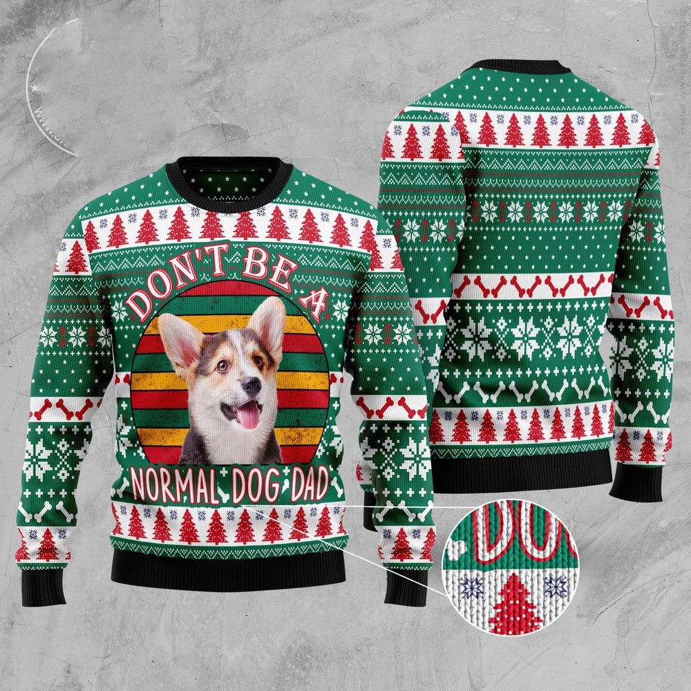 Dog Ugly Christmas Sweater Welsh Corgi Dog Dad Ugly Christmas Sweater Xmas Gifts