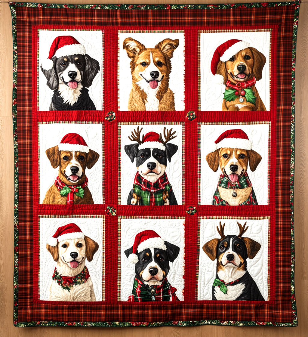 Dog Winter Dreams Quilted Blanket Good Gifts For New Dog Owners