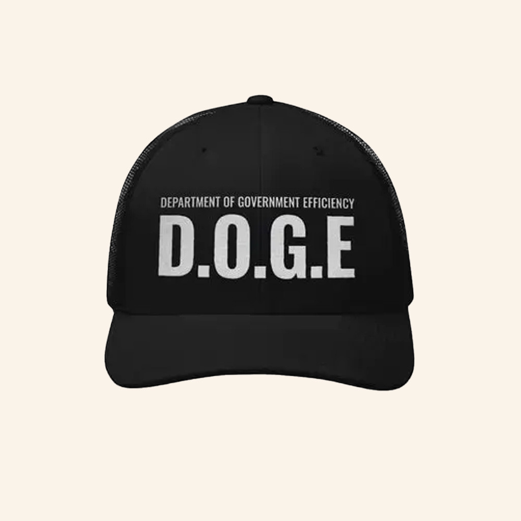 DOGE Gov Merch Og DOGE Logo Trucker Hat Embroidered Gifts For Brother DOGE Gov Merch Og DOGE Logo Trucker Hat Embroidered Gifts For Brother