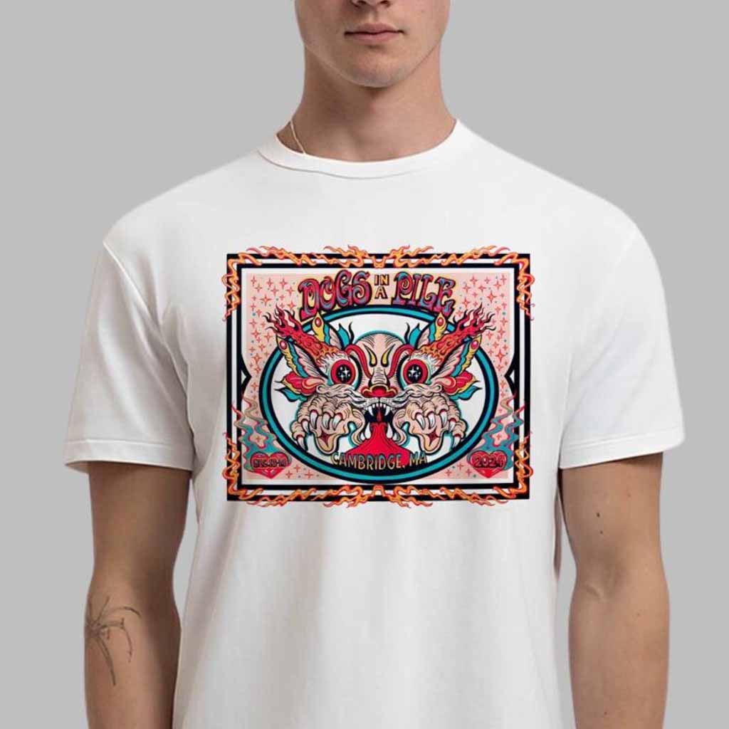 Dogs In A Pile Poster For Show In Cambridge Massachusetts On December 13 And 14 2024 T-Shirt Dogs In A Pile Merch Fans Gifts Dogs In A Pile Poster For Show In Cambridge Massachusetts On December 13 And 14 2024 T-Shirt Dogs In A Pile Merch Fans Gifts