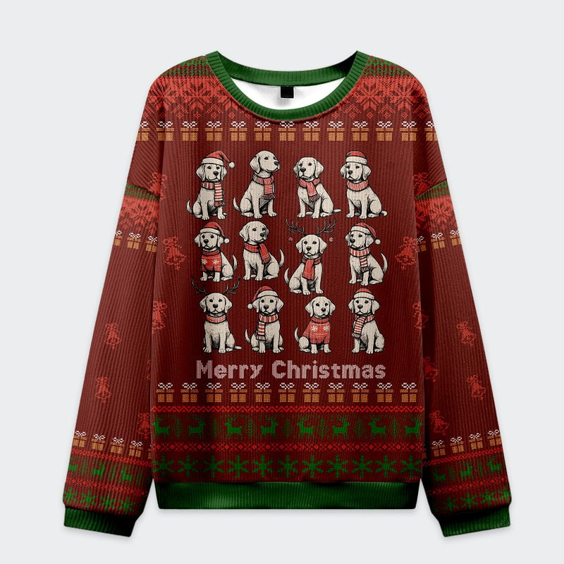 Dogs Merry Christmas Ugly Sweater Funny Xmas Holiday Jumpers Best Gifts For Dog Lovers