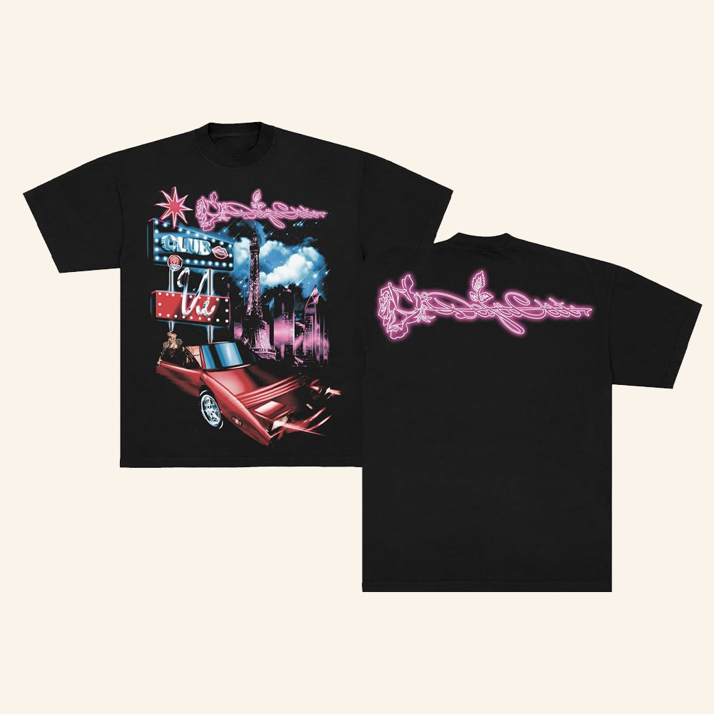 Doja Cat Merch Club Vie Paris T-Shirt Cool Gifts For Music Lovers Doja Cat Merch Club Vie Paris T-Shirt Cool Gifts For Music Lovers