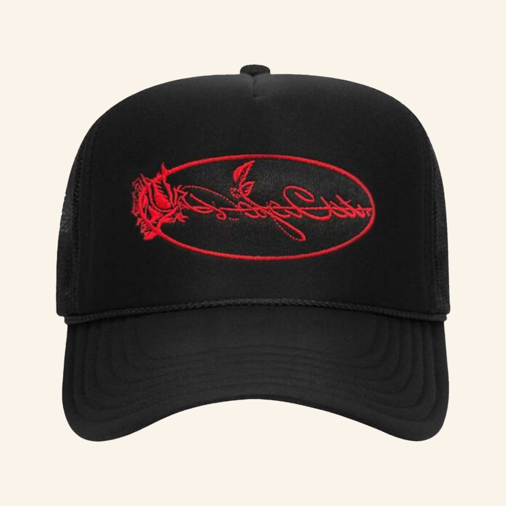 Doja Cat Merch Embroidered Rose Trucker Hat Presents For Music Lovers Doja Cat Merch Embroidered Rose Trucker Hat Presents For Music Lovers