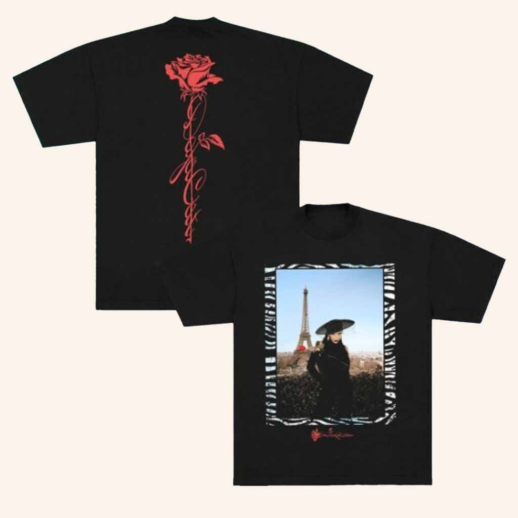 Doja Cat Merch Meet Me In Paris Black T-Shirt Cool Gifts For Music Lovers Doja Cat Merch Meet Me In Paris Black T-Shirt Cool Gifts For Music Lovers