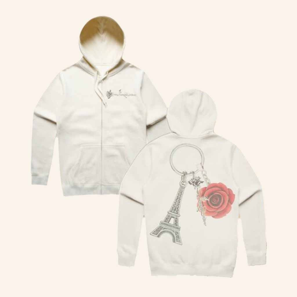 Doja Cat Merch Paris And Rose Zip Hoodie Christmas Gift Ideas For Wife Doja Cat Merch Paris And Rose Zip Hoodie Christmas Gift Ideas For Wife