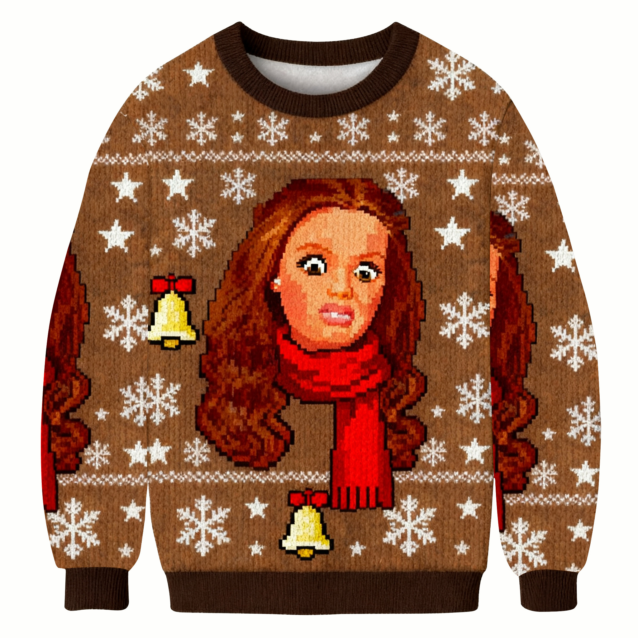 Doll Face Meme Christmas Ugly Sweater Xmas Outfits Christmas Gift For Barbie Lovers