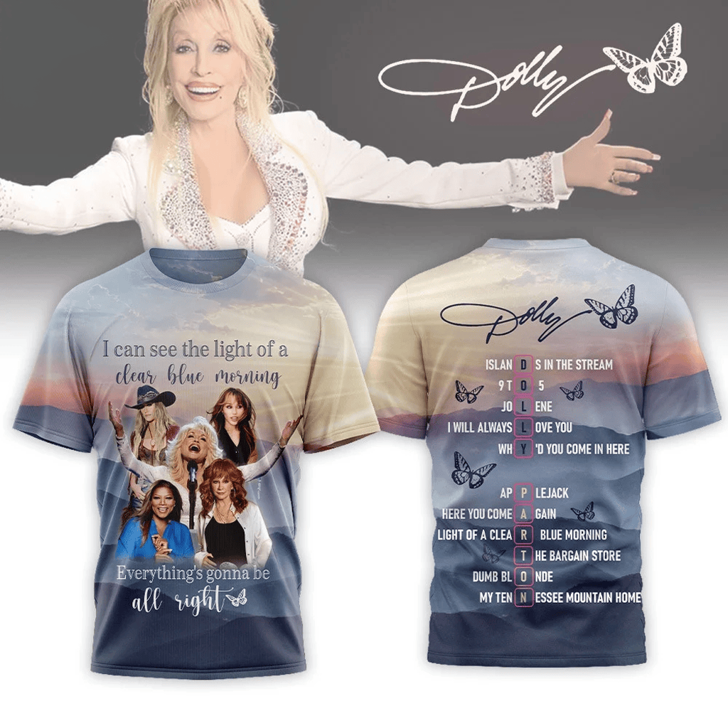 Dolly Parton Light Of A Clear Blue Morning Shirt 2026 Dolly Parton Merch Gifts For Music Lovers