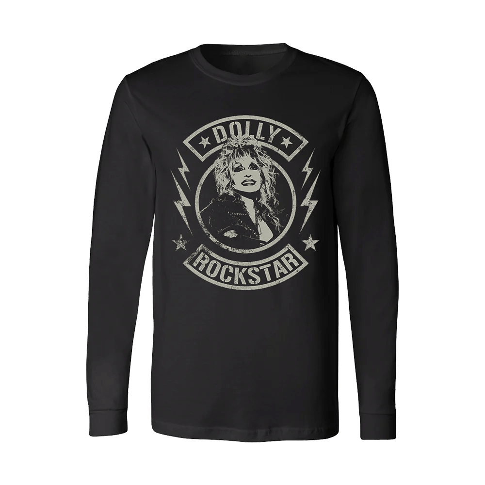 Dolly Parton Merch Bolt Rocker Long Sleeve T-Shirt Dolly Parton Shirt Father's Day Gifts Dolly Parton Merch Bolt Rocker Long Sleeve T-Shirt Dolly Parton Shirt Father's Day Gifts