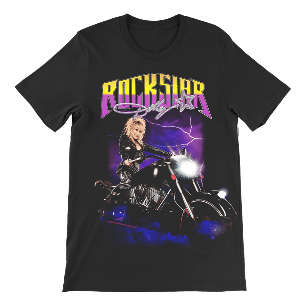 Dolly Parton Merch Rockstar Dolly Moto T-Shirt Dolly Parton Shirt Top 10 Father's Day Gifts Dolly Parton Merch Rockstar Dolly Moto T-Shirt Dolly Parton Shirt Top 10 Father's Day Gifts