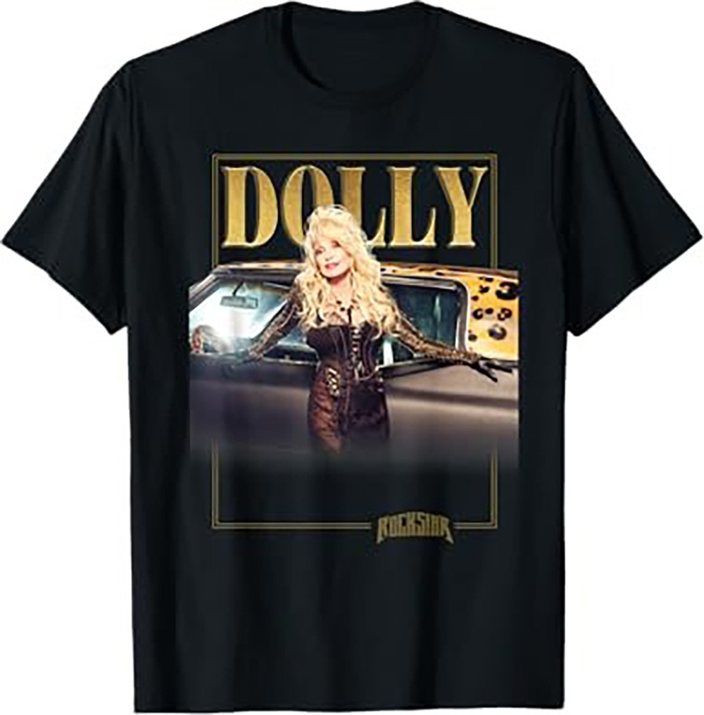 Dolly Parton Rockstar Gold T-Shirt Gifts For Music Lovers
