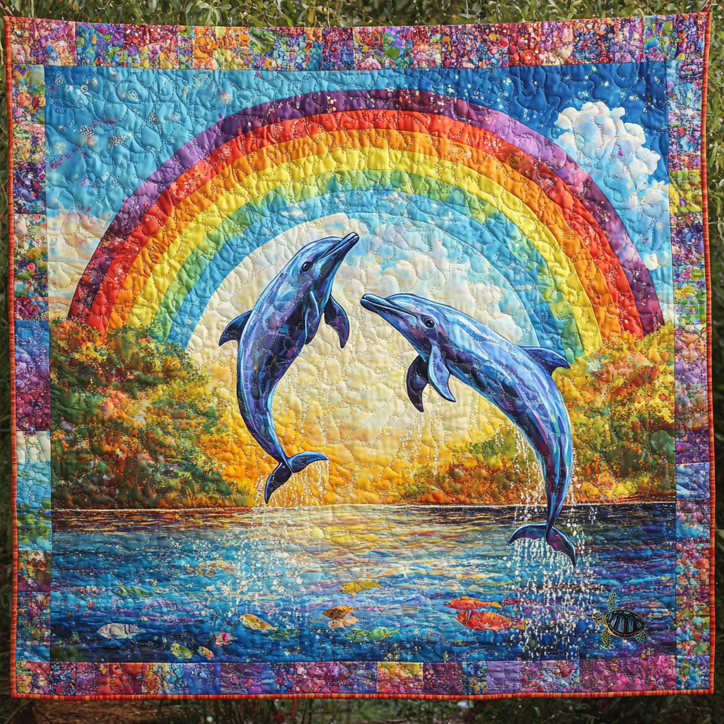 Dolphin Cute Holiday Christmas Quilt Blanket Things To Get Your Boyfriend For Christmas