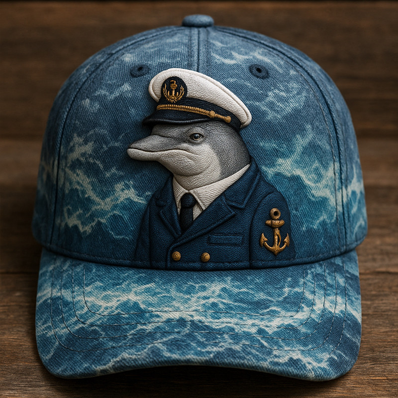 Dolphin Navy Art Veteran Hat Forged By The Sea Cap Unique Navy Gift Ideas
