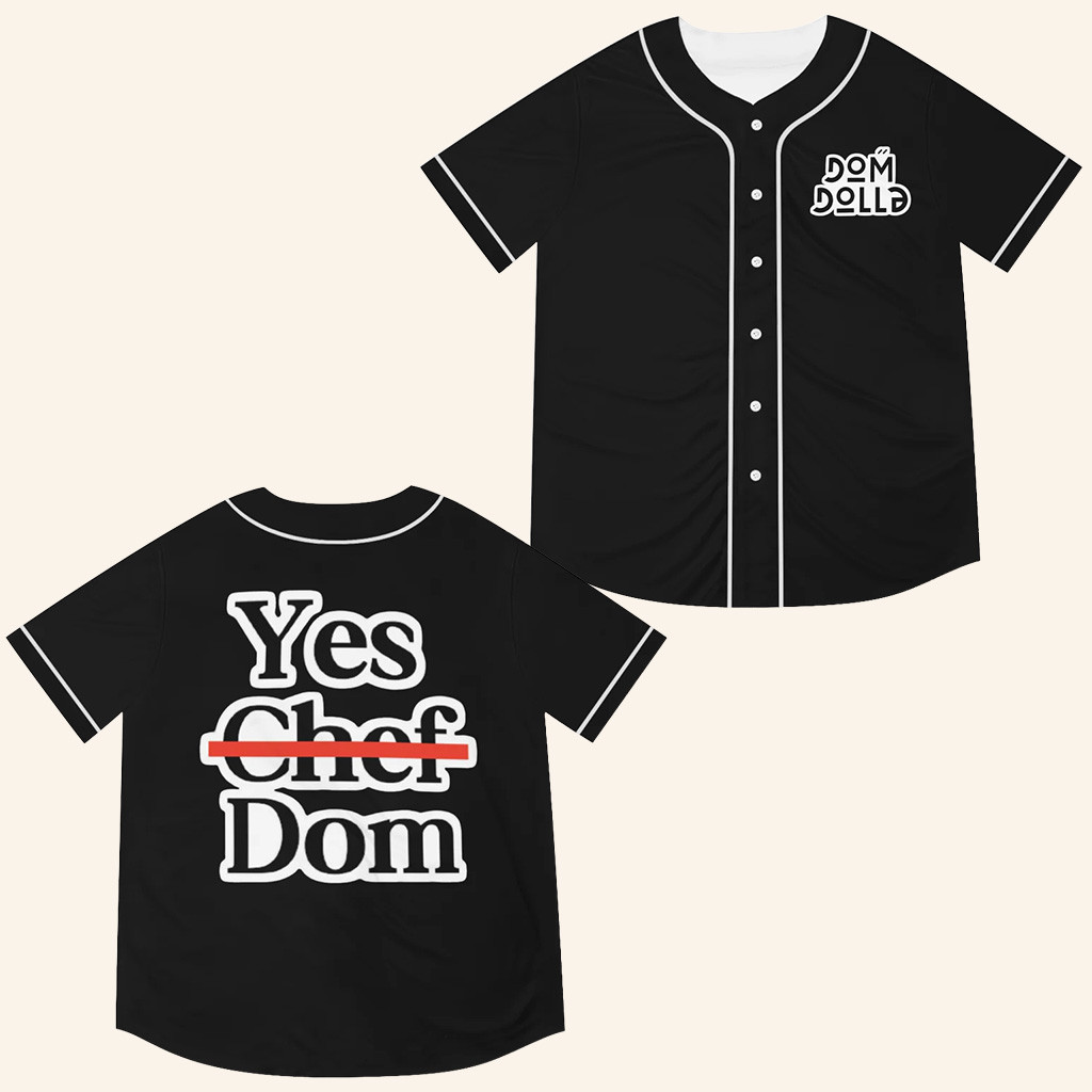 Dom Dolla Baseball Jersey Yes Chef Dom Jersey Dom Dolla Merch Christmas Gifts For DJ Fans Dom Dolla Baseball Jersey Yes Chef Dom Jersey Dom Dolla Merch Christmas Gifts For DJ Fans