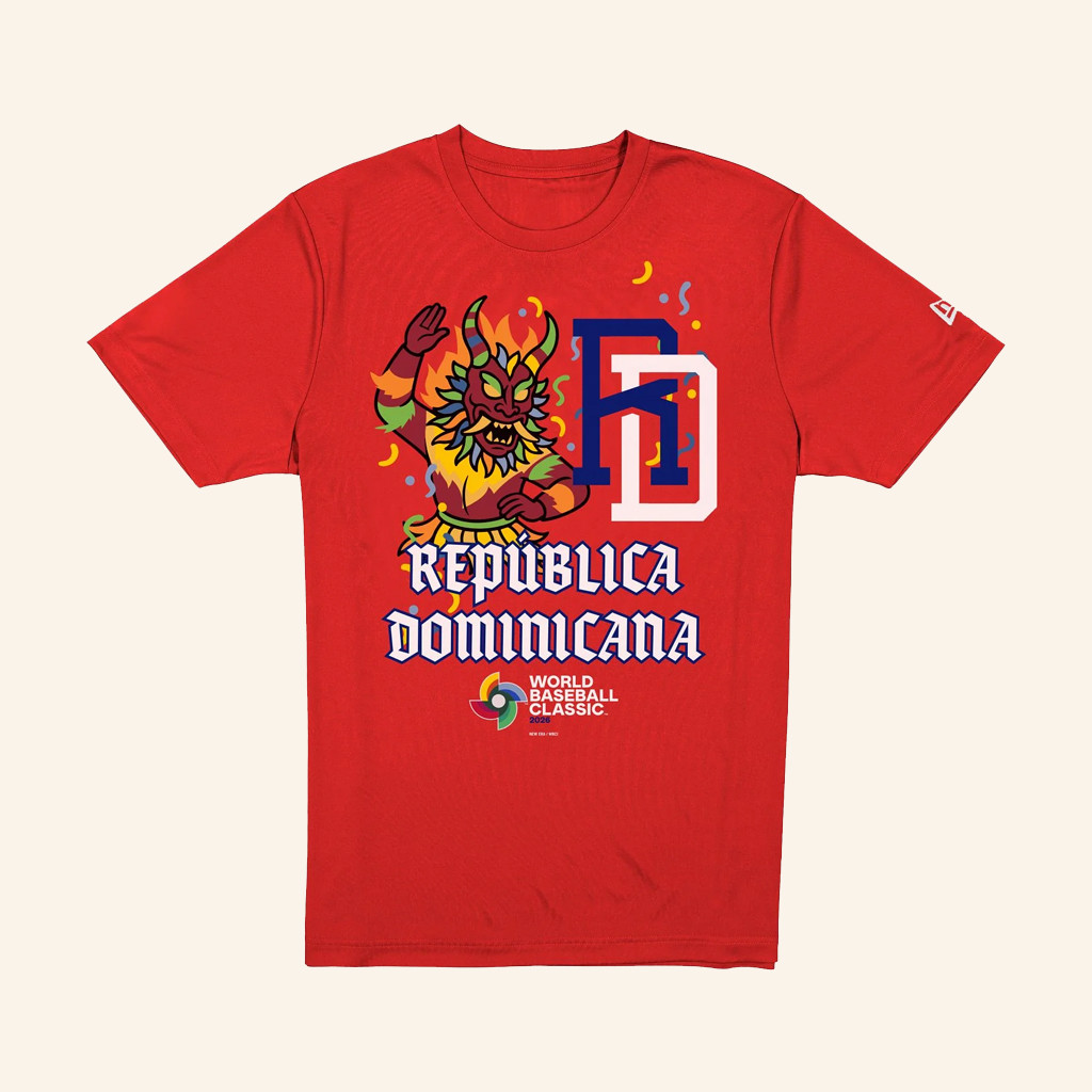Dominican Republic Merch 2025 World Baseball Classic Scarlet T-Shirt Gifts For Dad
