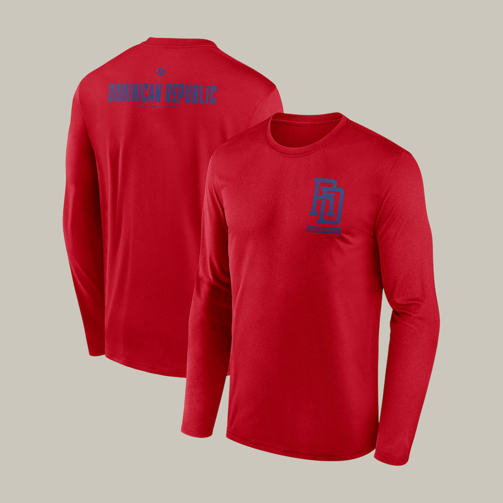 Dominican Republic World Baseball Classic Long Sleeve Shirt Baseball Apparel Fan Gear