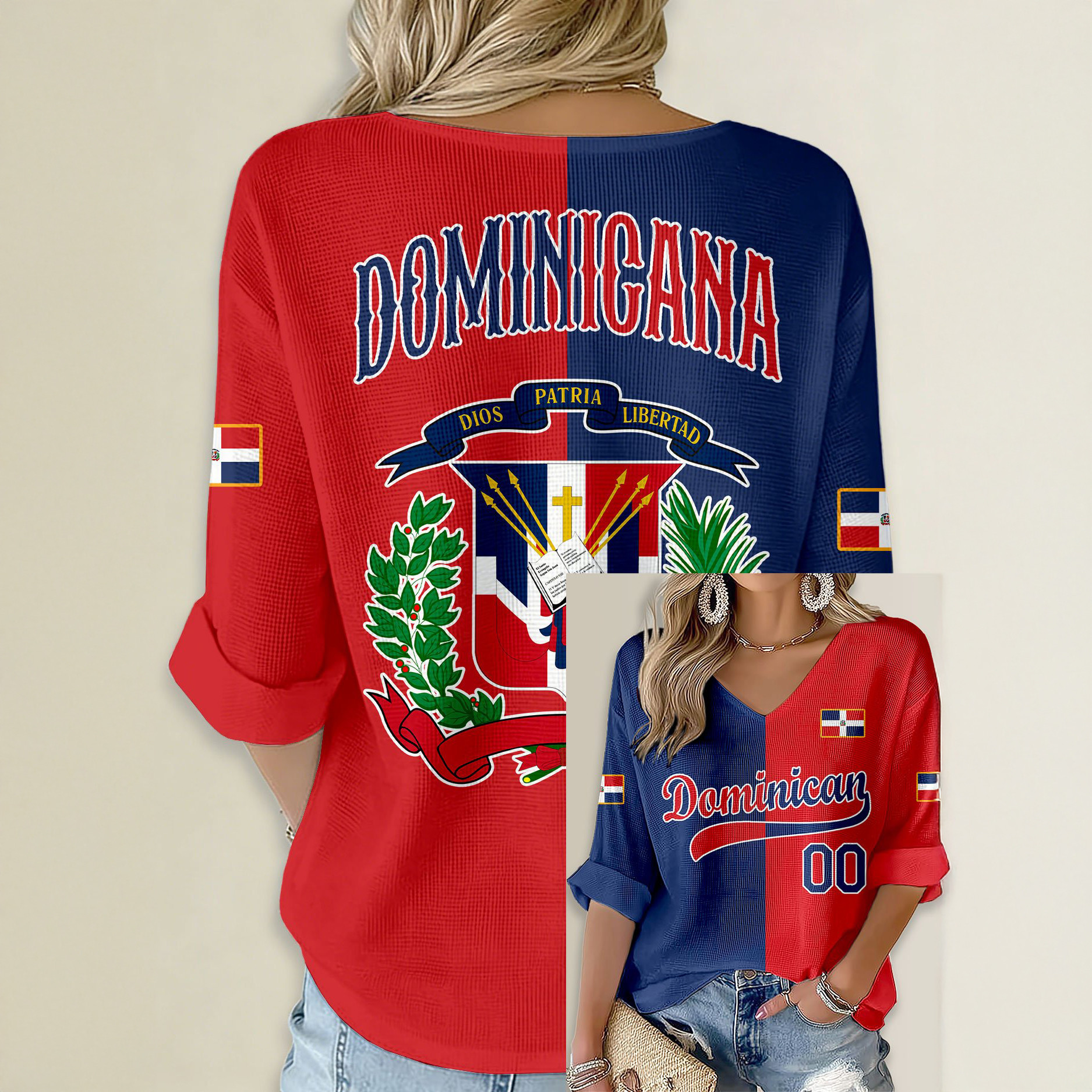 Dominican Republic World Baseball Classic Long Sleeve Shirt Baseball Merch Fan Gift For Her