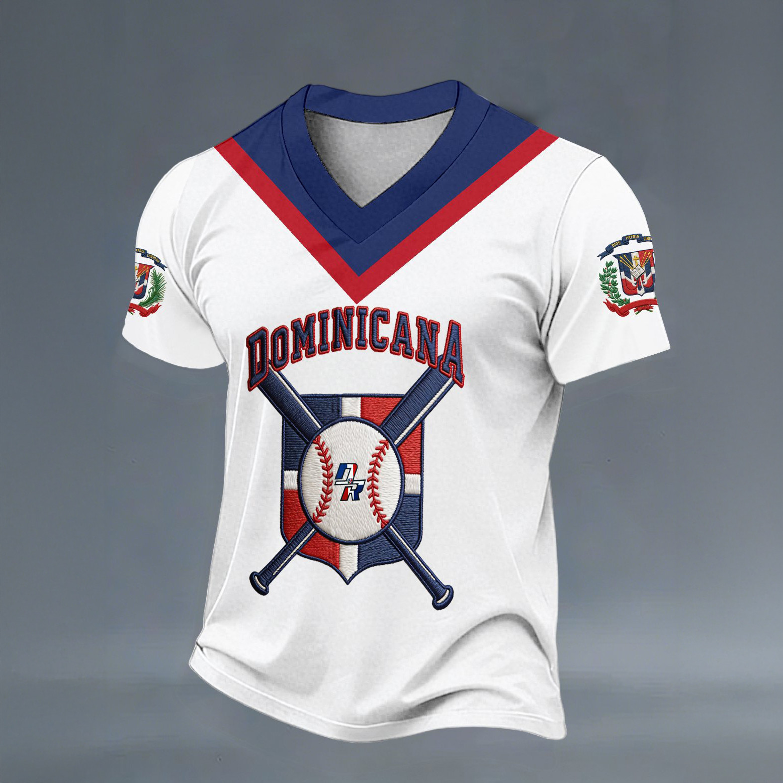 Dominicana Baseball Team V-Neck Shirt Dominican National Team Shirt Present For Fans