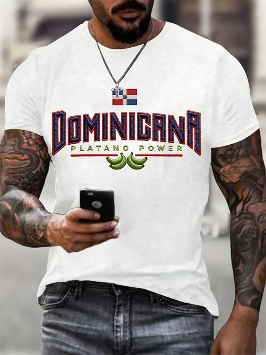 Dominicana Platano Power T-Shirt Dominican Republic Pride Apparel Platano Banana Best Gift DR Fans