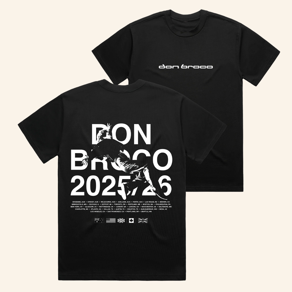 Don Broco Merch 2025 2026 World Tour Black T-Shirt Best Gifts For Rock Fans