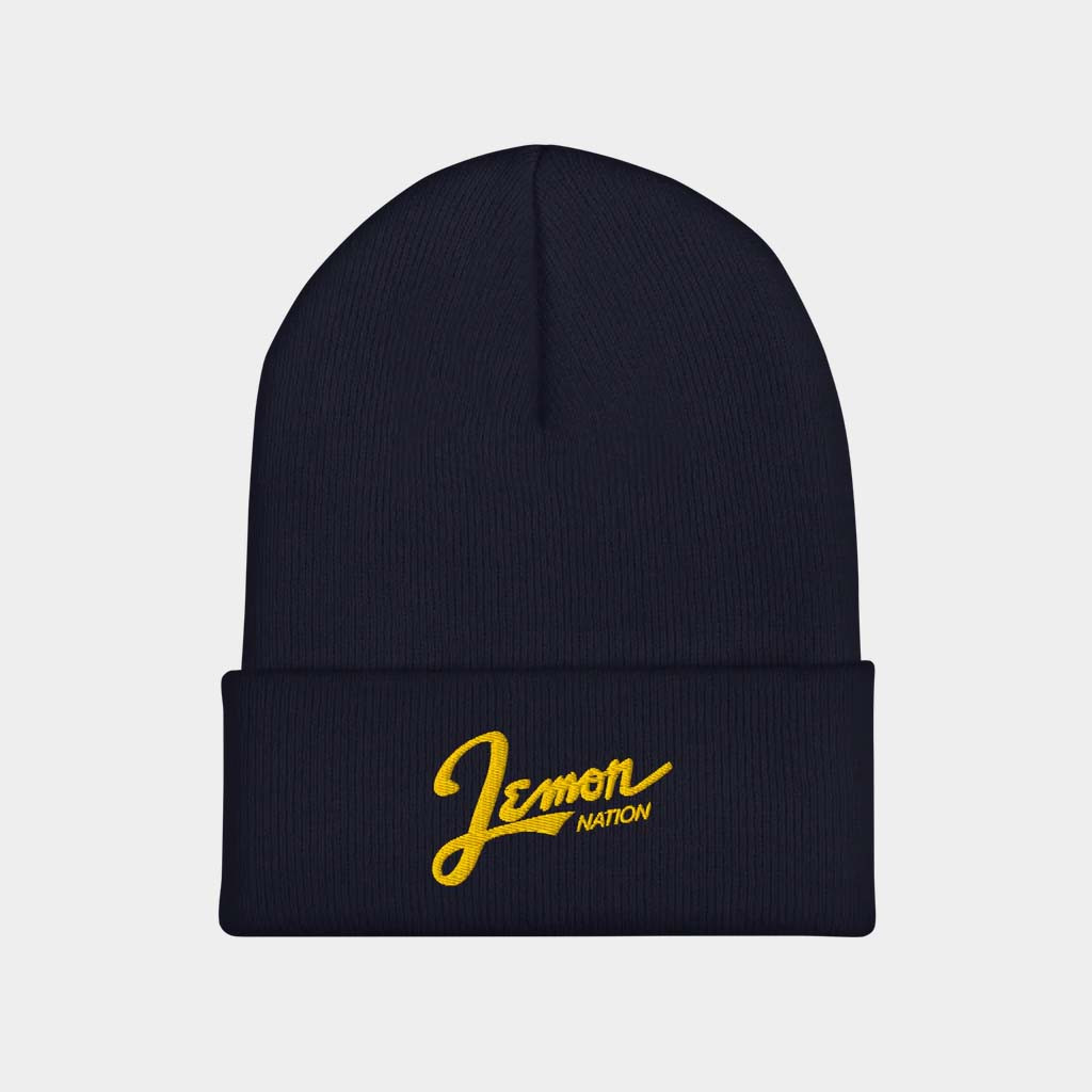 Don Lemon Merch Navy Lemon Nation Beanie Embroidered Best Gifts For Brother