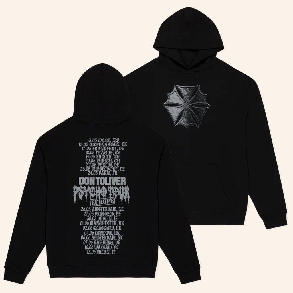 Don Toliver Merch Psycho Tour Emblem Hoodie Hardstone Psycho Merch Gifts For Rap Lovers