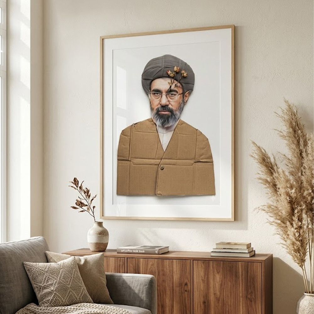 Donald Trump Cardboard Ayatollah Poster Iran Supreme Leader Poster Unique Wall Decor