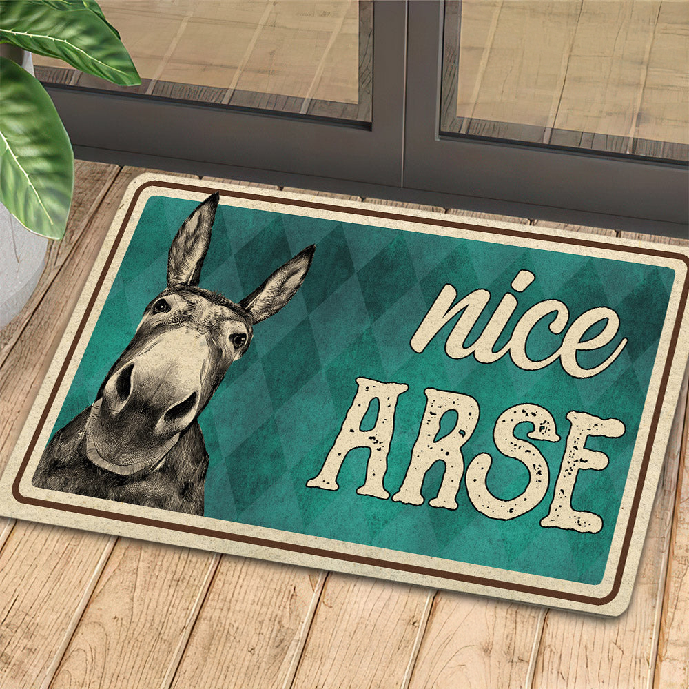 Donkey Doormat Nice Arse Gift For Donkey Lovers New Home Gift Housewarming Gift Donkey Decor