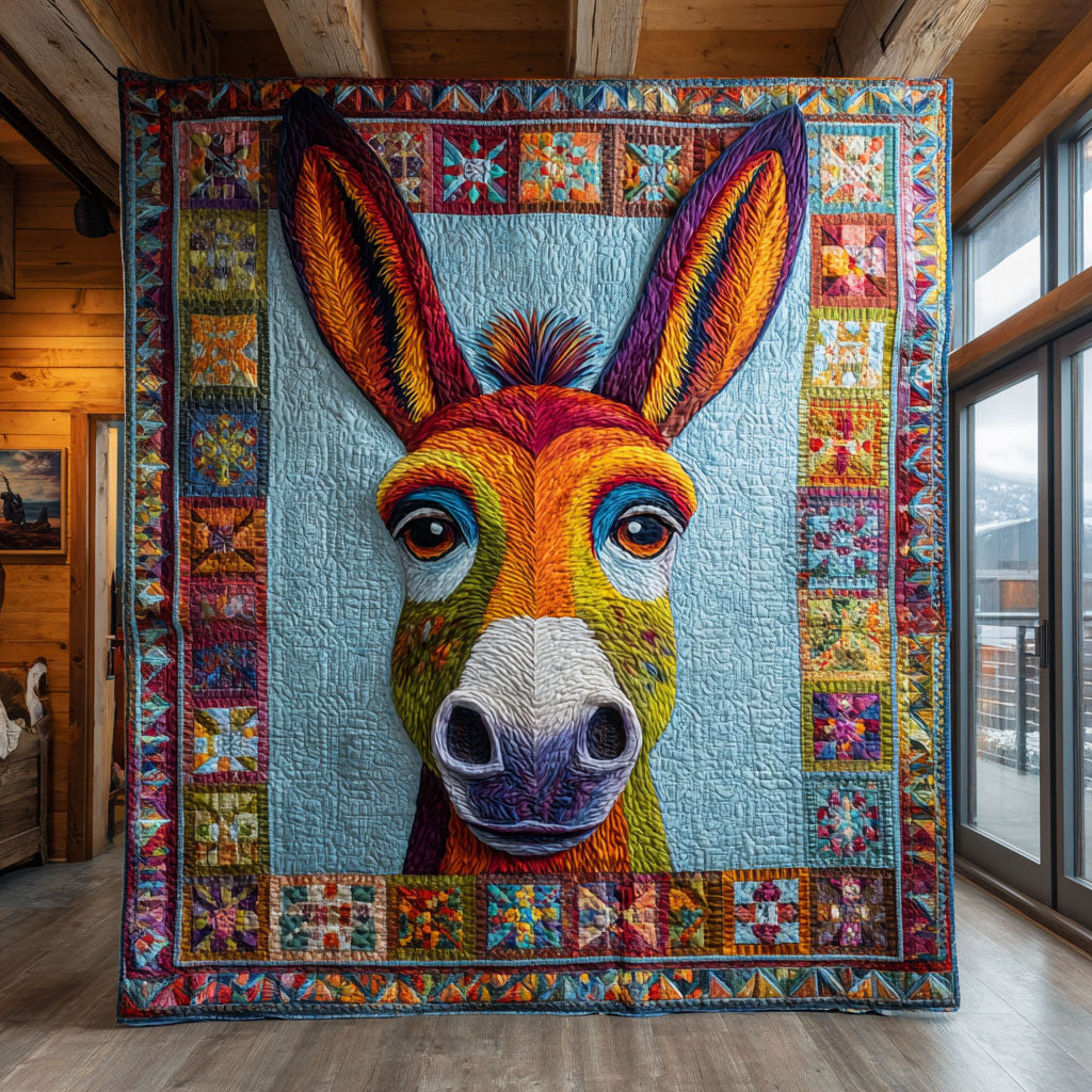 Donkey Love Charm Quilt Blanket Christmas Presents For Grandmother