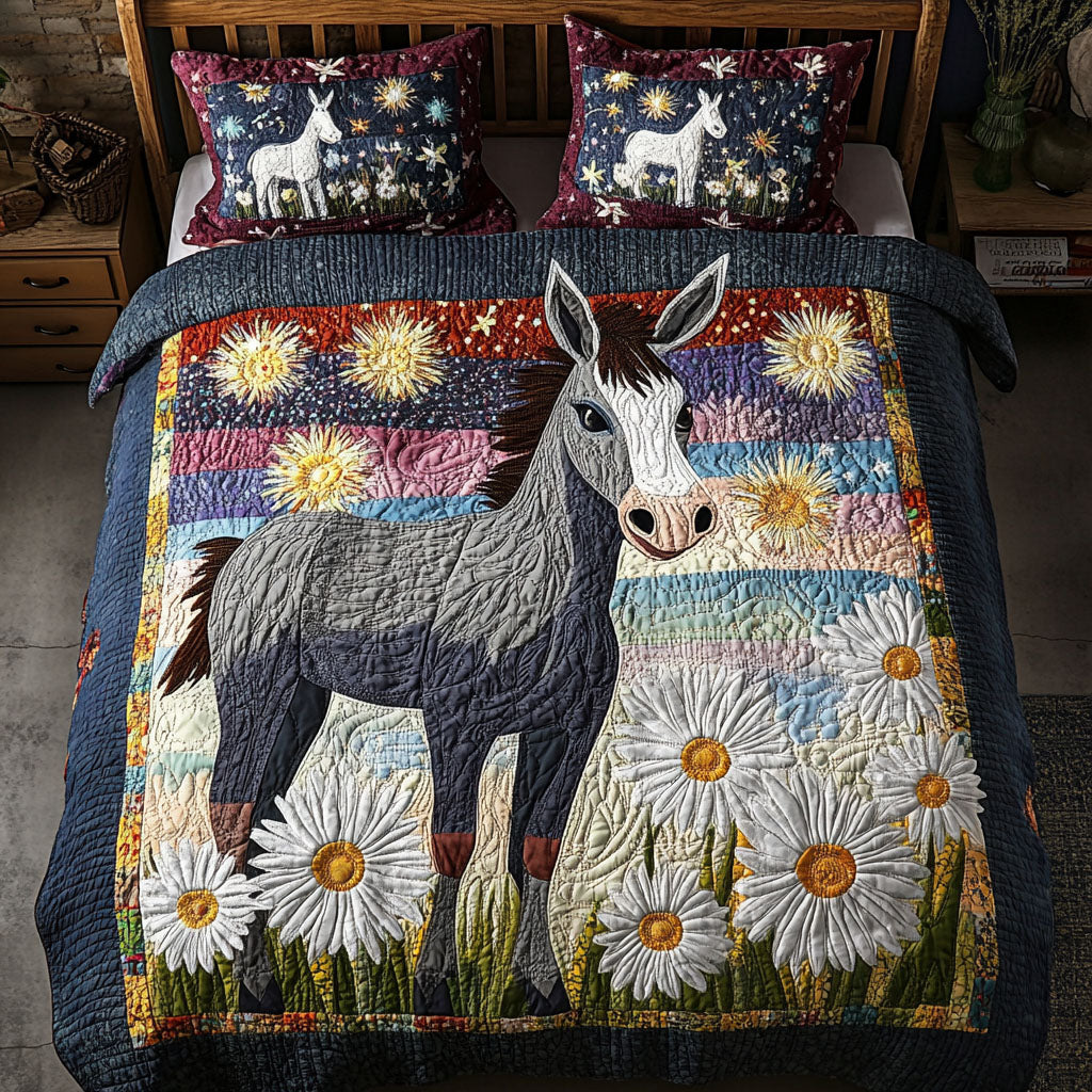 Donkey of Hope Quilted Bedding Set Bedroom Decor Ideas Donkey Themed Gifts