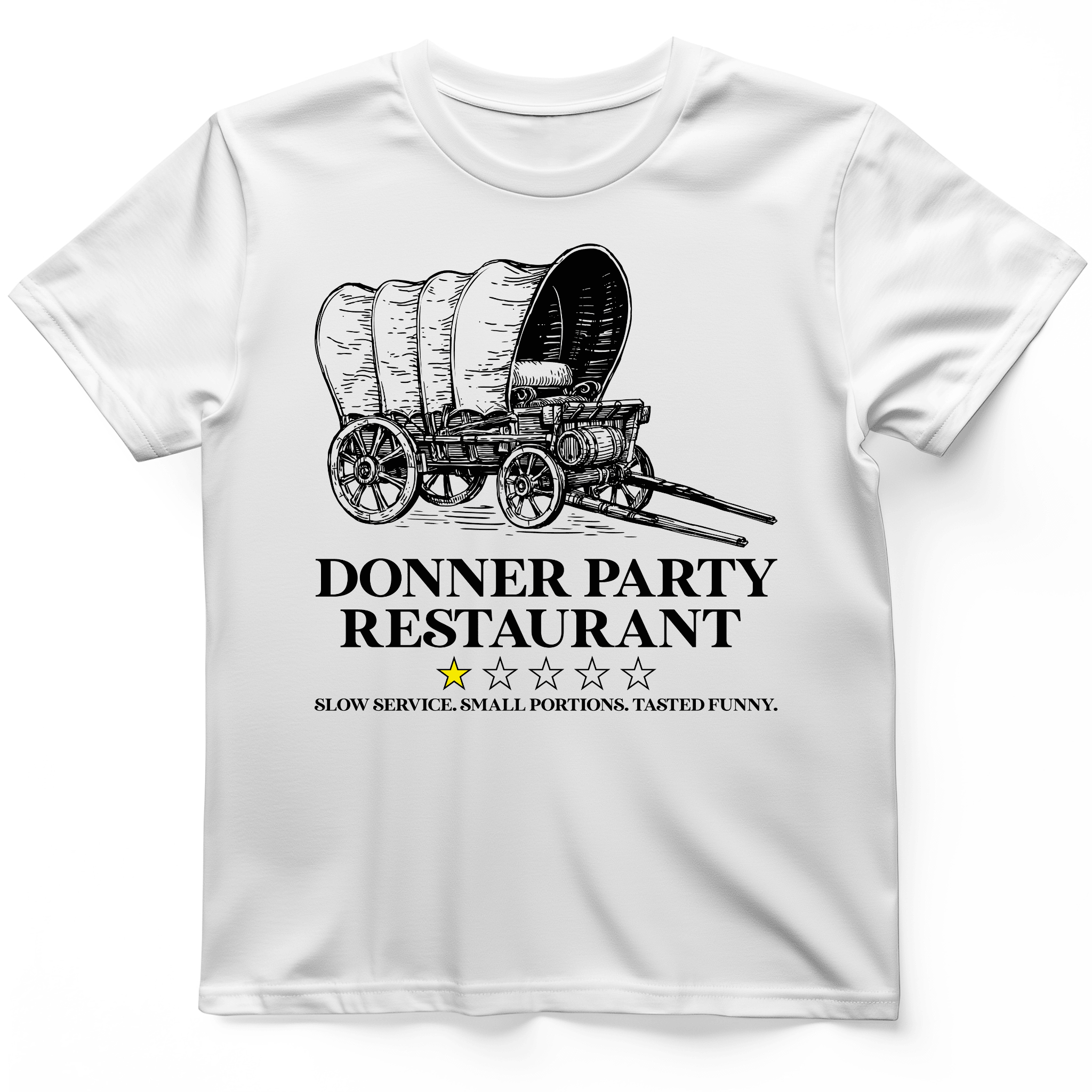 Donner Party Restaurant Review T-Shirt Trendy Clothes Sarcastic Themed Shirt