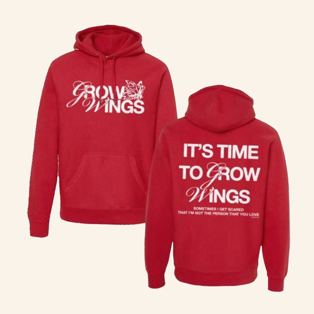 Don't Be Lonely By Yourself Merch Grow Wings Hoodie Best Gifts For Him Don't Be Lonely By Yourself Merch Grow Wings Hoodie Best Gifts For Him