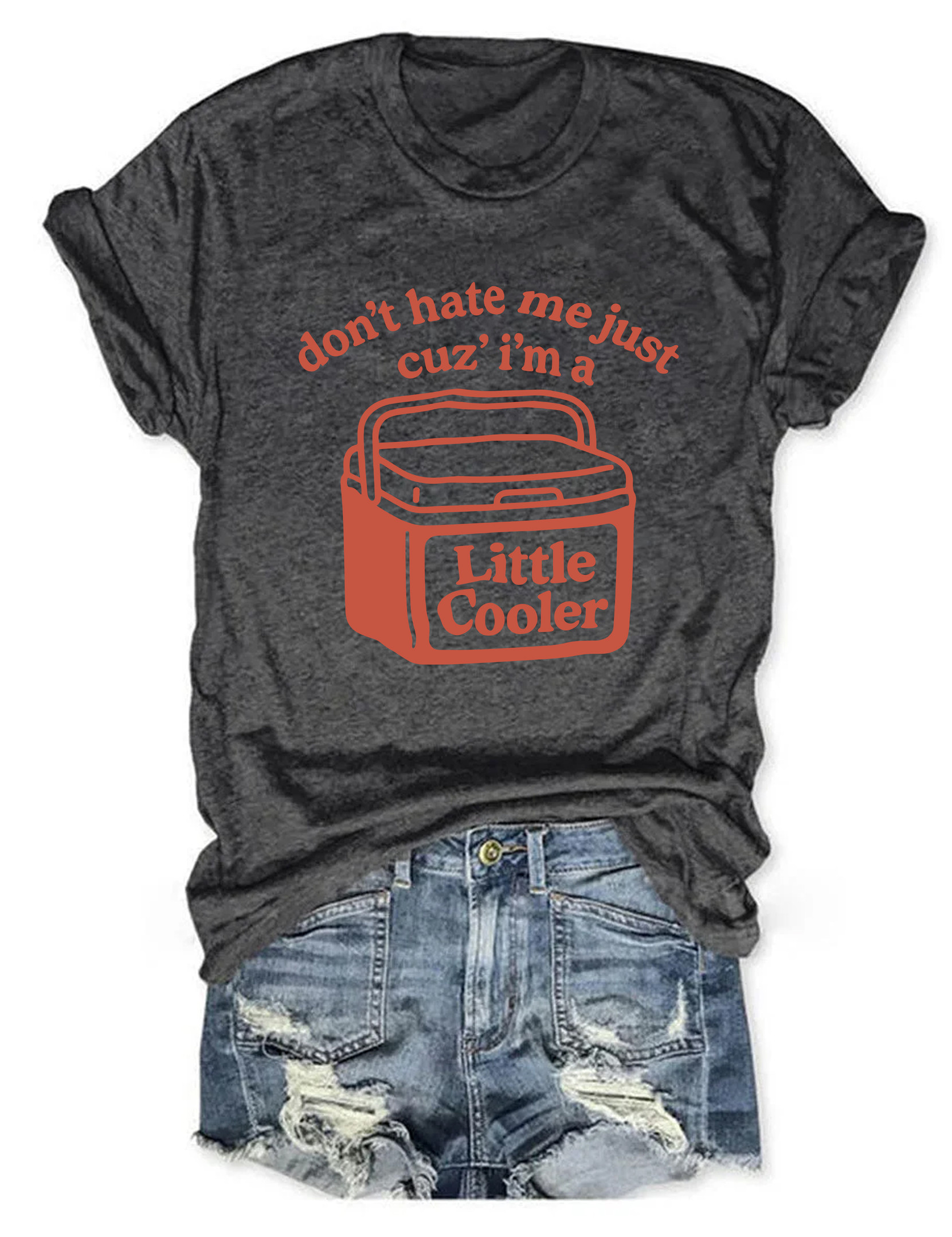 Don't Hate Me Cuz I'm A Little Cooler T-Shirt Sarcastic Clothes Funny Gift Ideas