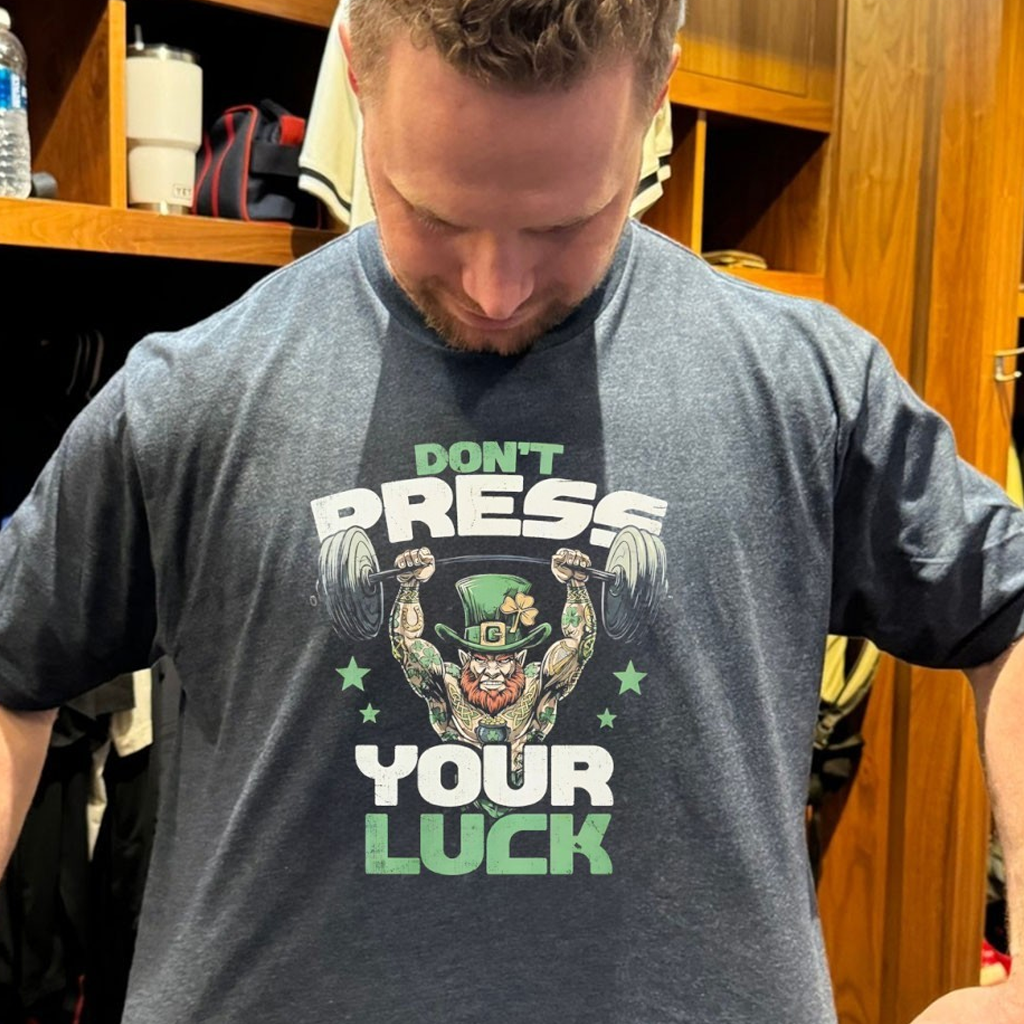 Don't Press Your Luck Leprechaun St. Patrick's Day 2026 T-Shirt Gift Ideas For Him Don't Press Your Luck Leprechaun St. Patrick's Day 2026 T-Shirt Gift Ideas For Him