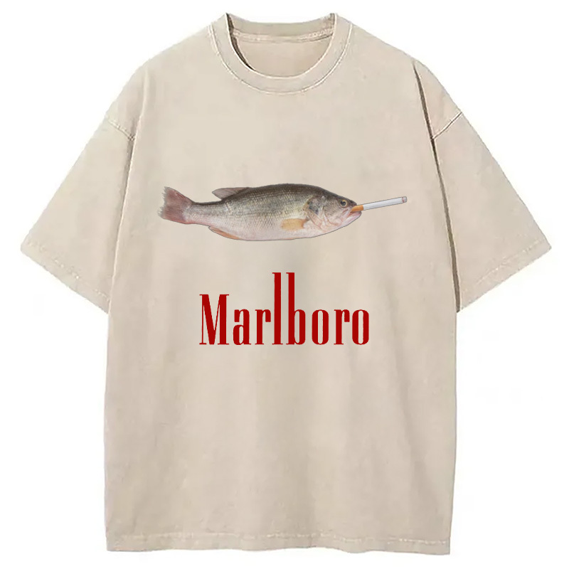 Dope Ass Fish Washed T-Shirt Funny Aesthetic Trendy Apparel Gifts For BFF