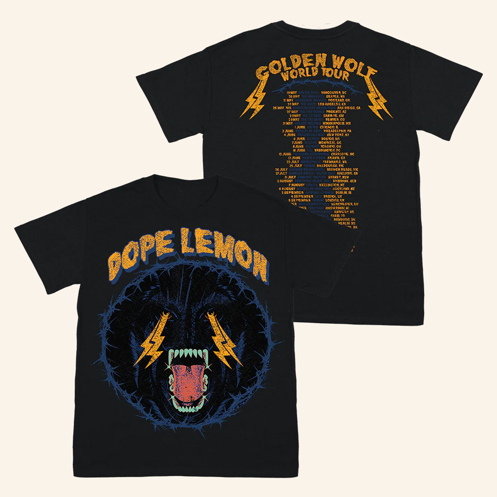 Dope Lemon Merch 2025 Black Tour T-Shirt Christmas Present Ideas For Husband Dope Lemon Merch 2025 Black Tour T-Shirt Christmas Present Ideas For Husband