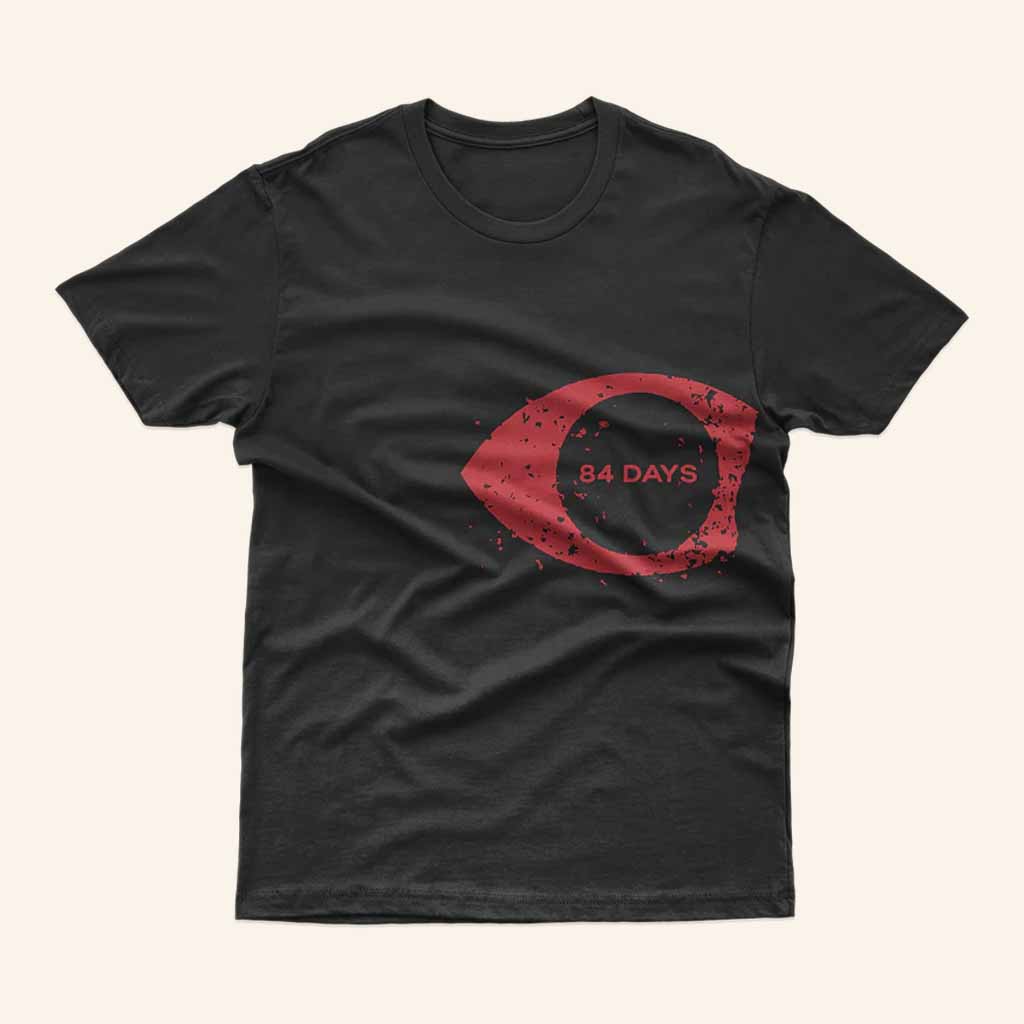 Double Helix Records Merch 84 Days Eyeball Logo Black T-Shirt Christmas Gifts For Him