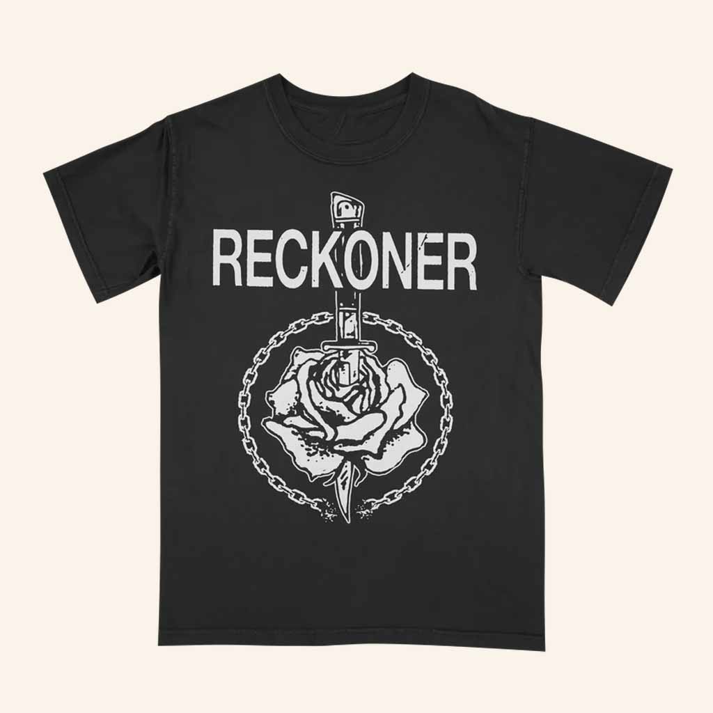 Double Helix Records Merch Reckoner She Is The Knife Black T-Shirt Xmas Gifts For Her Double Helix Records Merch Reckoner She Is The Knife Black T-Shirt Xmas Gifts For Her